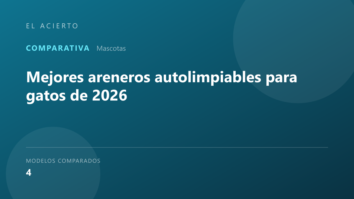 Mejores areneros autolimpiables para gatos de 2026