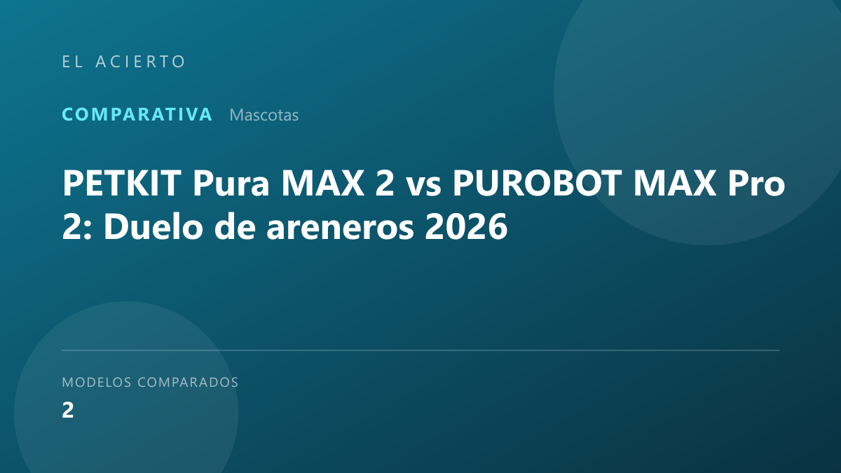 PETKIT Pura MAX 2 vs PUROBOT MAX Pro 2: Duelo de areneros 2026