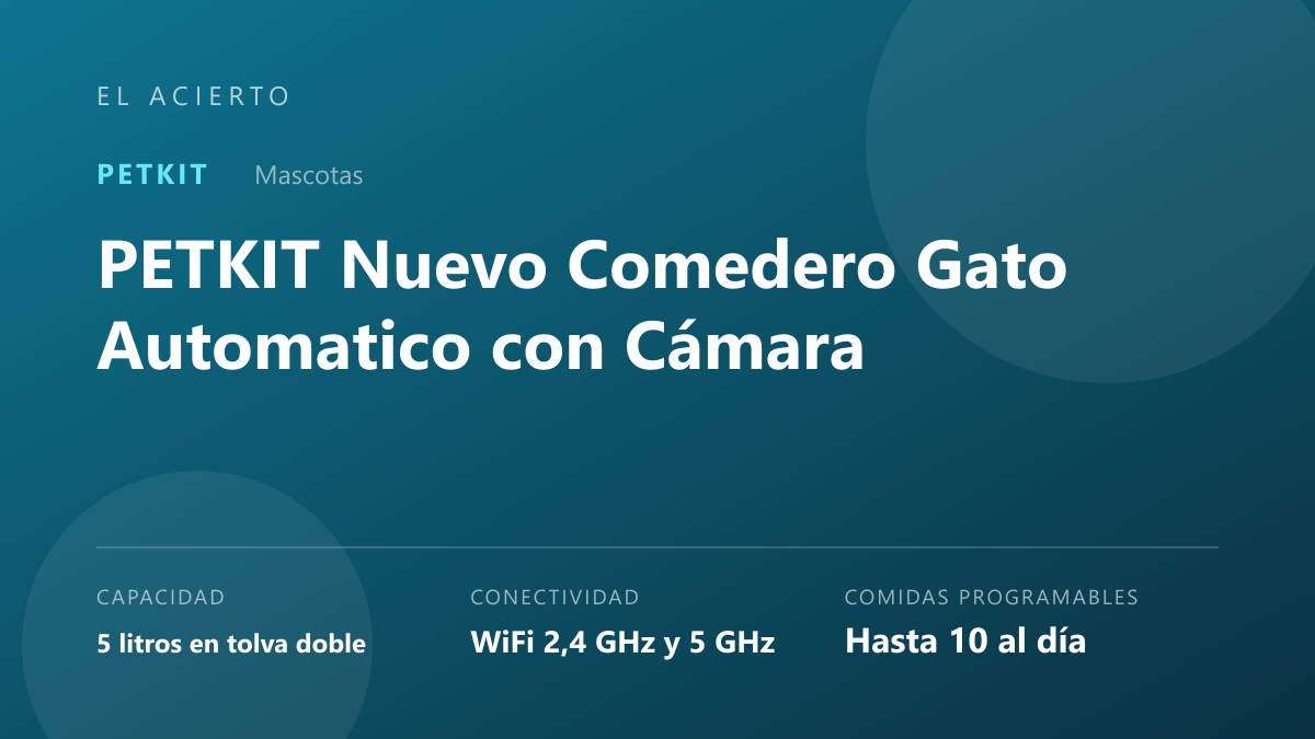 PETKIT YumShare: comedero automático con cámara, opiniones